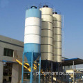 Pequena planta de lotes de concreto vendida com silo de cimento